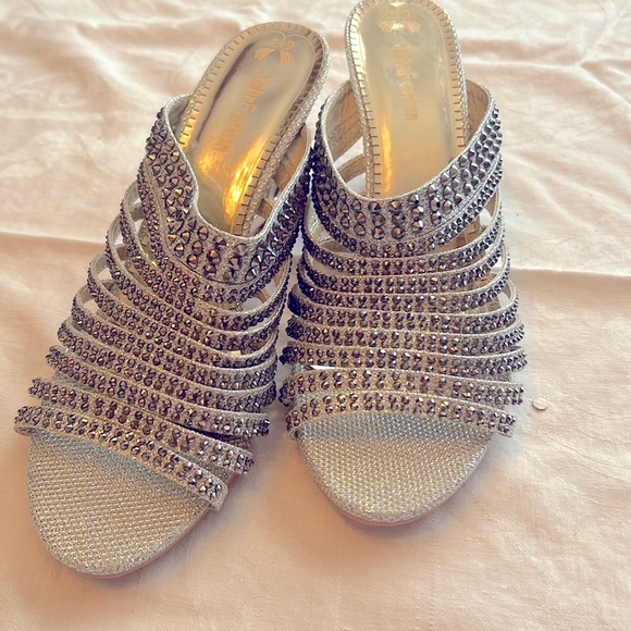 JohnFashion Rhinestone heels - Picture 1 of 10